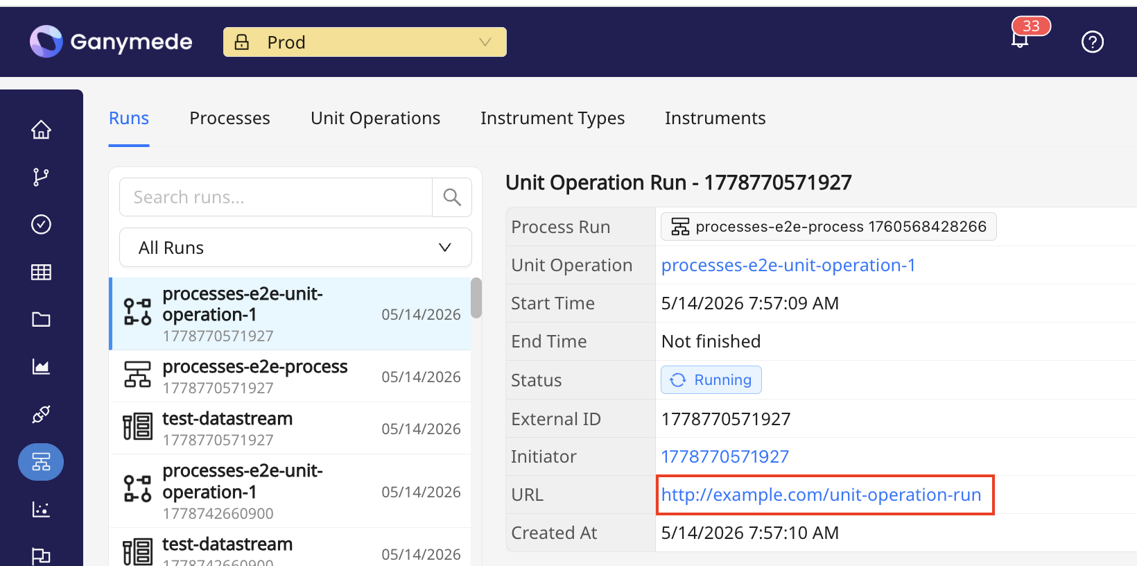 Run URL as clickable hyperlink